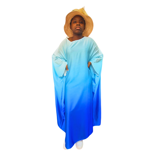 Robe Boubou dégradée blue