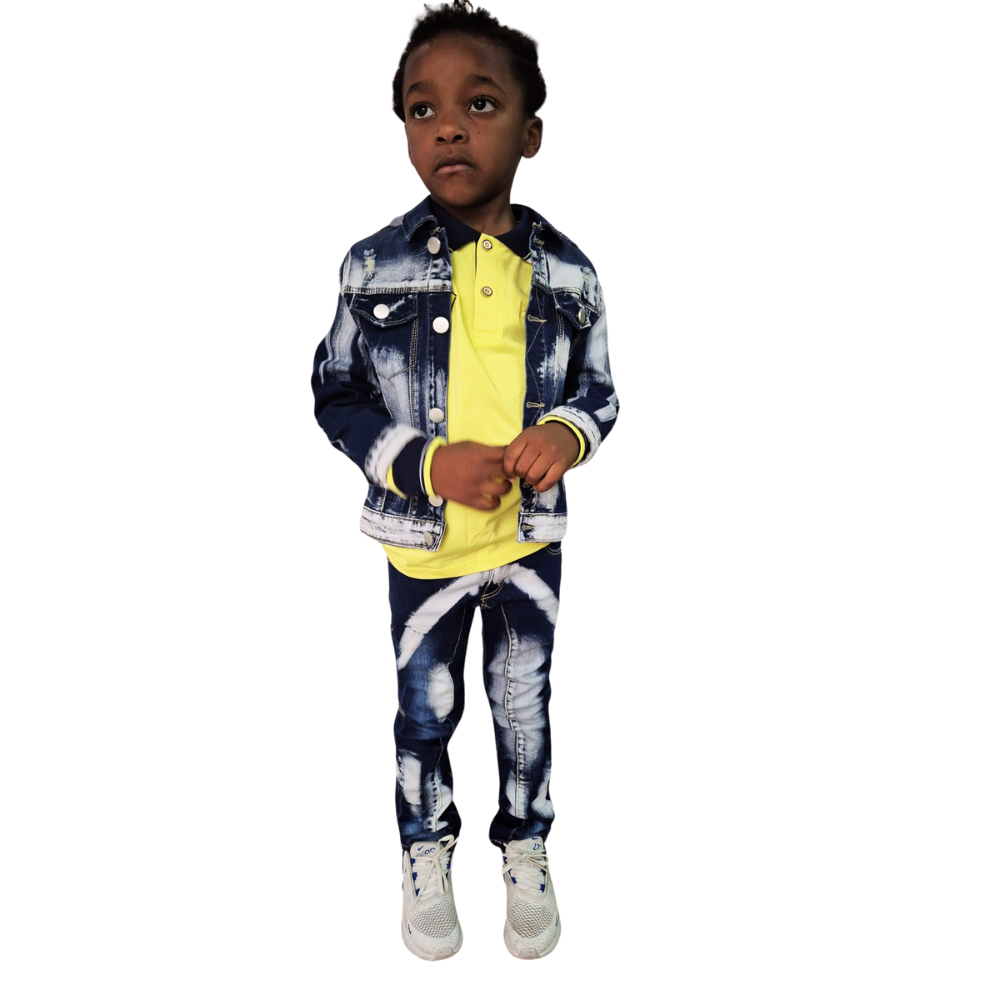 Ensemble Blue 2Pcs jackette enfant