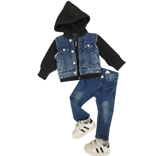 Ensemble 2Pcs jaket capuche