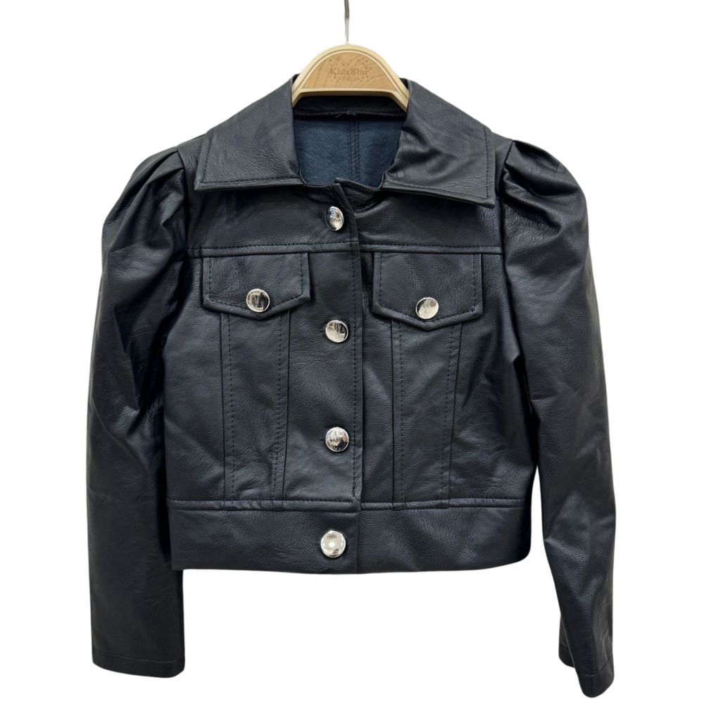 Veste semi cuir fille