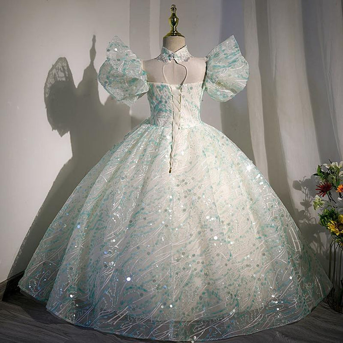Noble brillant enfants robe de soirée Offre Spéciale conception de robe de mariée pour fille de haute qualité robe de mariée blanc bas fille robes pour 10 ans